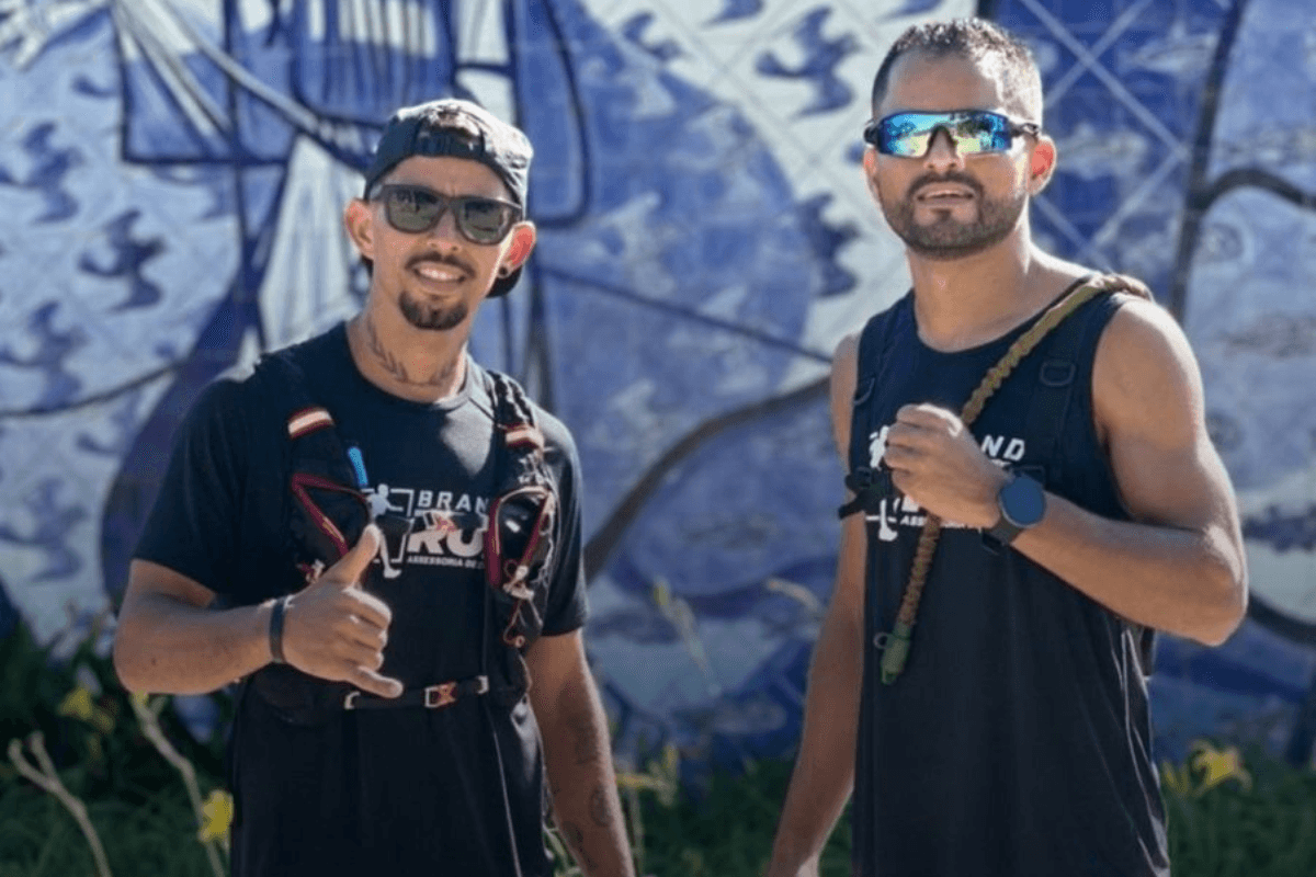 Equipe Brando Run em registro do desafio de 50 km